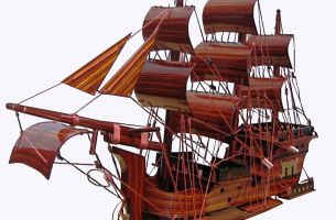 NIH006 - THAILAND wooden sailing ship